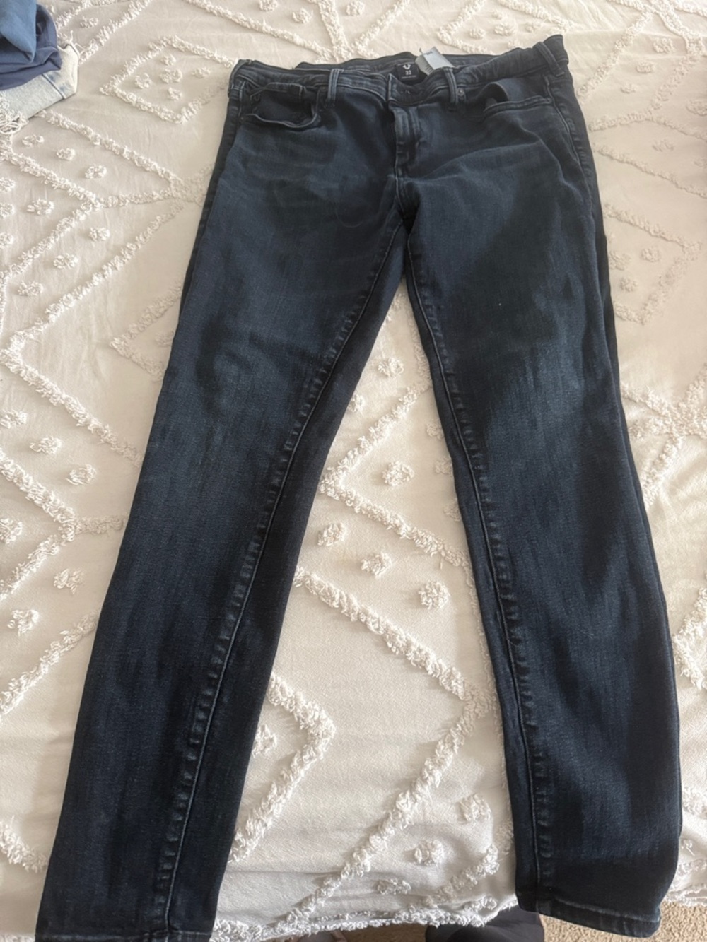 True Religion Dark Indigo Skinny Jeans - Picture 3 of 5